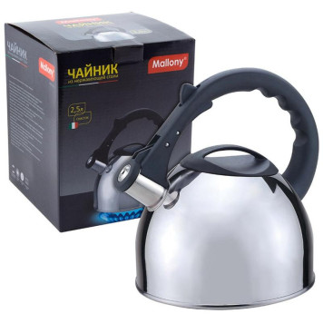 Чайник металлический со свистком MAL-042-C (2.5л) MALLONY 910087