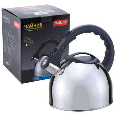Чайник металлический со свистком MAL-042-C (2.5л) MALLONY 910087