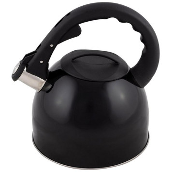 Чайник из нерж. стали MAL-042-N (2.5л, со свистком, черный) MALLONY 910088-1