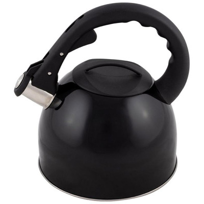 Чайник из нерж. стали MAL-042-N (2.5л, со свистком, черный) MALLONY 910088-1