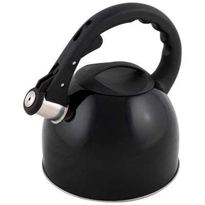 Чайник из нерж. стали MAL-042-N (2.5л, со свистком, черный) MALLONY 910088-3