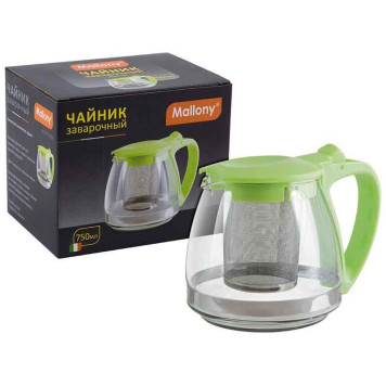Чайник заварочный Decotto-750 с пластиковой ручкой MALLONY 910106