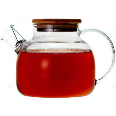 Чайник заварочный MALLONY Foresta di bambu 1л 910122 стекло/бамб.крыш-1