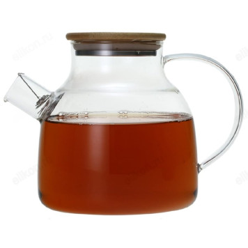 Чайник заварочный MALLONY Foresta di bambu 1,5л 910123 стекло/бамб.крыш-1