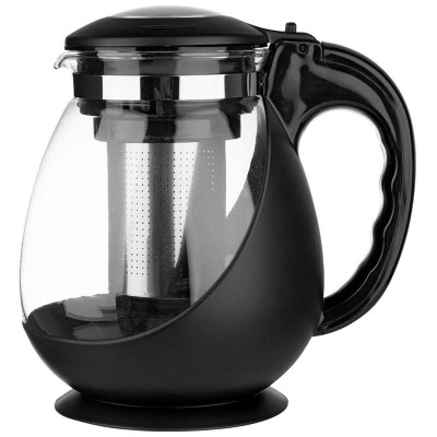 Чайник заварочный Napoletano 1600мл стеклянный в корпусе из полипропилена MALLONY 910128-1
