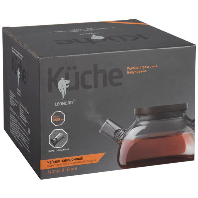 Чайник заварочный Leonord Aroma di Fiore 1л из цветного стекла MALLONY 910146-5