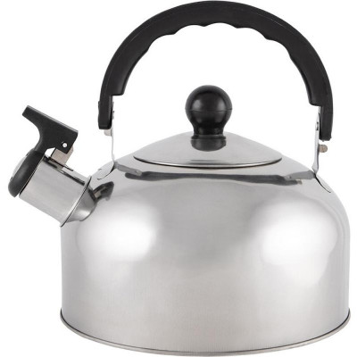 Чайник Casual, объем 1,5л, из нерж стали со свистком, зеркальная полировка корпуса MALLONY 958618-1