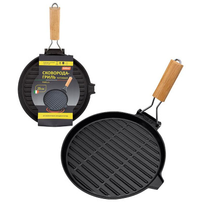 Сковорода-гриль чугун MALLONY PADELLA
