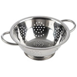 Дуршлаг CASUAL d22см нерж сталь с боковыми ручками на подставке MALLONY 985530