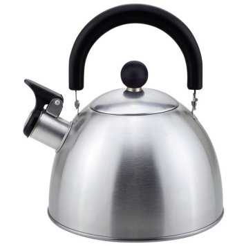 Чайник GRANDE, объем 5 л, из нерж стали со свистком, с бакелитовой ручкой, матовый MALLONY 985619