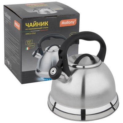 Чайник металлический со свистком UNICO STILE (3.5л) MALLONY 985621