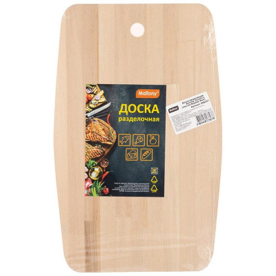 Доска разделочная Sencillo (массив березы, 8мм) 22х35см MALLONY 986057-2