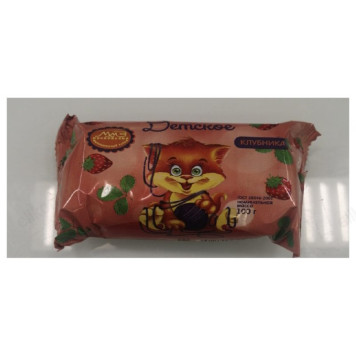 Мыло туалетное детское, клубника ММЗ, 100 гр, ГОСТ28546-2002 №9