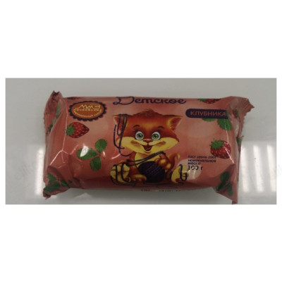 Мыло туалетное детское, клубника ММЗ, 100 гр, ГОСТ28546-2002 №9