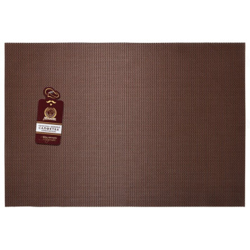Салфетка сервировочная Marmiton Геометрия 30*45см ПВХ шоколад-1