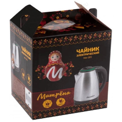 Чайник металлический МАТРЕНА МА-001 1,7л зеленый ПЦ-1