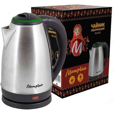 Чайник металлический МАТРЕНА МА-001 1,7л зеленый ПЦ-2