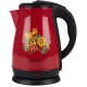 Чайник металлический МАТРЕНА МА-003 1,7л бордовый хохлома 006750