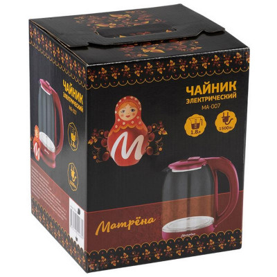 Чайник МА-007 вишневый (105226) МАТРЕНА МА-007r-2