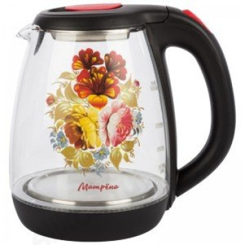 Чайник стеклянный МАТРЕНА МА-008 хохлома 008338