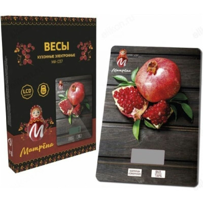Весы кухонные МАТРЕНА МА-037 7кг Гранат 007159