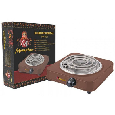 Плитка электрическая коричневый (006056) МАТРЕНА МА-060