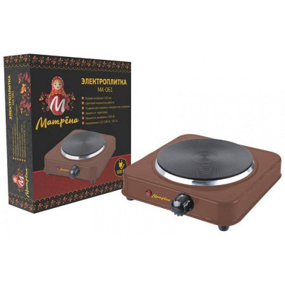 Плитка электрическая коричневый (006057) МАТРЕНА МА-061