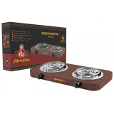 Плитка электрическая коричневый, 2 конф. (006058) МАТРЕНА МА-062