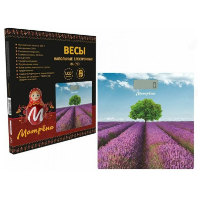 Весы напольные МАТРЕНА МА-090 лаванда 007838-2