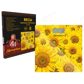 Весы напольные МАТРЕНА МА-090 подсолнухи 007839-2