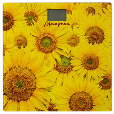 Весы напольные МАТРЕНА МА-090 подсолнухи 007839