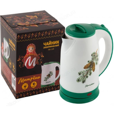 Чайник металлический МАТРЁНА МА-120 1,8л краш.шишк-2