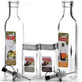 Бутылки для масла/специй в наборе МВ 26675 4 пр стекло Бутылки для масла/специй в наборе МВ 26675 4 пр стекло