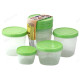 Набор банок пластик 4шт МИКС