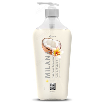 Гель для душа Milana с маслом кокоса, 750 мл
