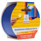 Лента клейкая малярная фасадная 50мм*25м МИЛЕН (MFD050K) Лента клейкая малярная фасадная 50мм*25м МИЛЕН (MFD050K)
