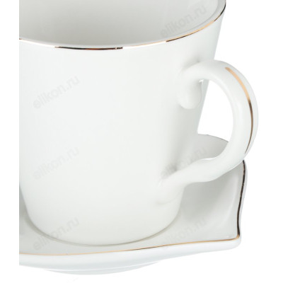 Набор чайный MILLIMI Лист блек/вайт 802-094 2пр-2