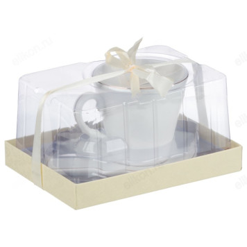 Набор чайный MILLIMI Лист блек/вайт 802-094 2пр-4