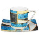 Набор кофейный MILLIMI Геометрия 802-413 2пр кобальт