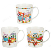 Кружка фарфор MILLIMI Совы 470мл 806-114