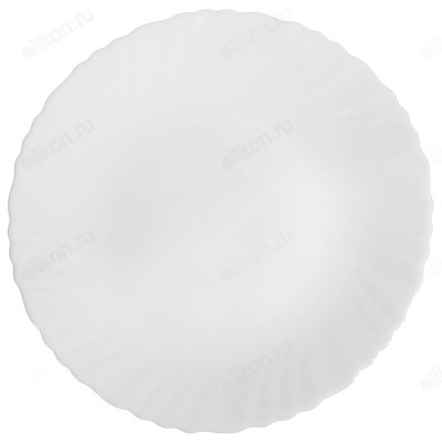 Тарелка стекло десертная MILLIMI Бьянко 19см 818-437