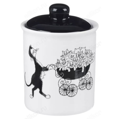 Банка для хранения MILLIMI Черный кот 550мл 820-696