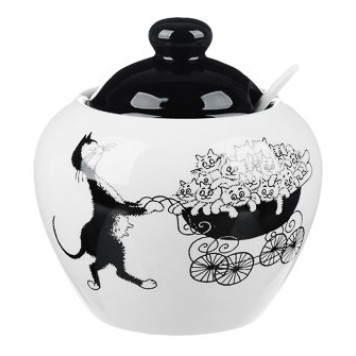 Сахарница MILLIMI Черный кот 550мл 820-698