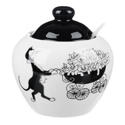 Сахарница MILLIMI Черный кот 550мл 820-698