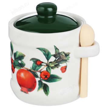 Сахарница с ложкой MILLIMI Гранат 320мл 824-143-1