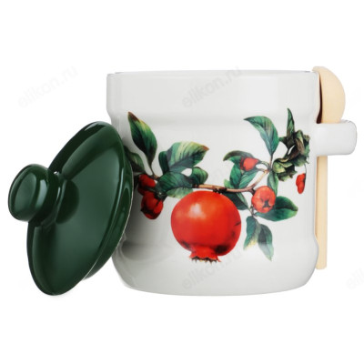 Сахарница с ложкой MILLIMI Гранат 320мл 824-143-4