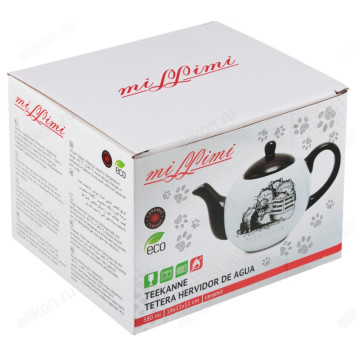 Чайник заварочный керамика MILLIMI Забавные коты 580мл 824-497-3