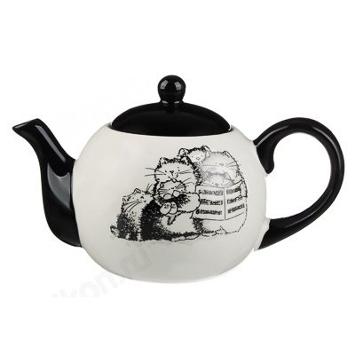 Чайник заварочный керамика MILLIMI Забавные коты 580мл 824-497