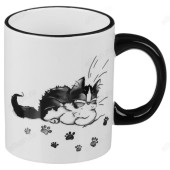 Кружка керамика MILLIMI Озорные коты 300 мл 824-500