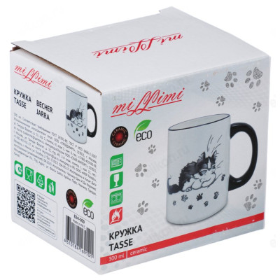 Кружка керамика MILLIMI Озорные коты 300 мл 824-500-3